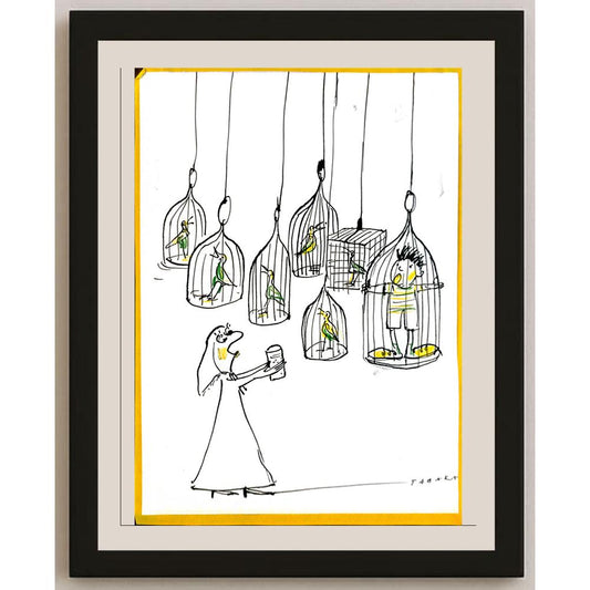 Malgorzata Tabaka 29x21cm Orijinal Karikatür BOD06714