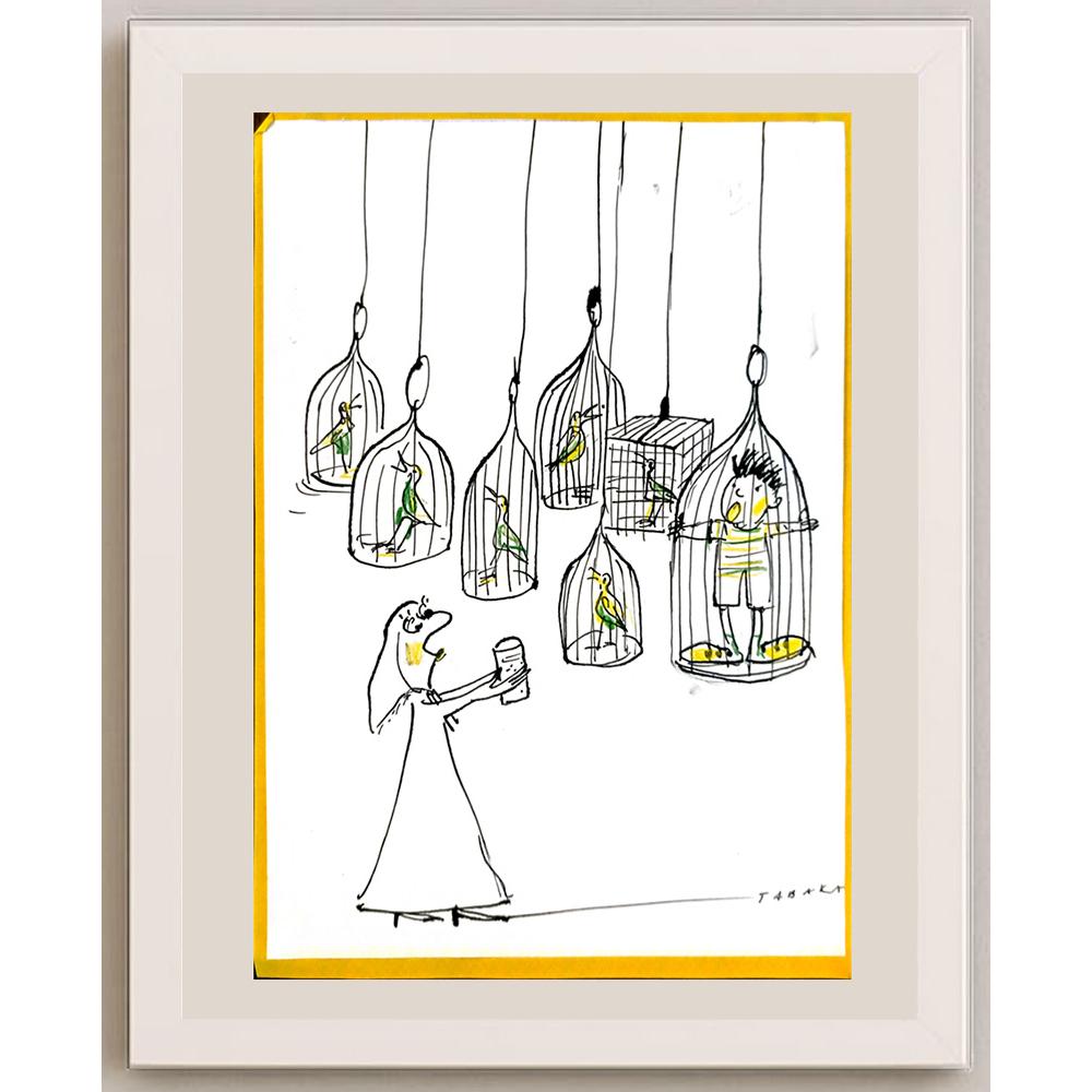 Malgorzata Tabaka 29x21cm Orijinal Karikatür BOD06714