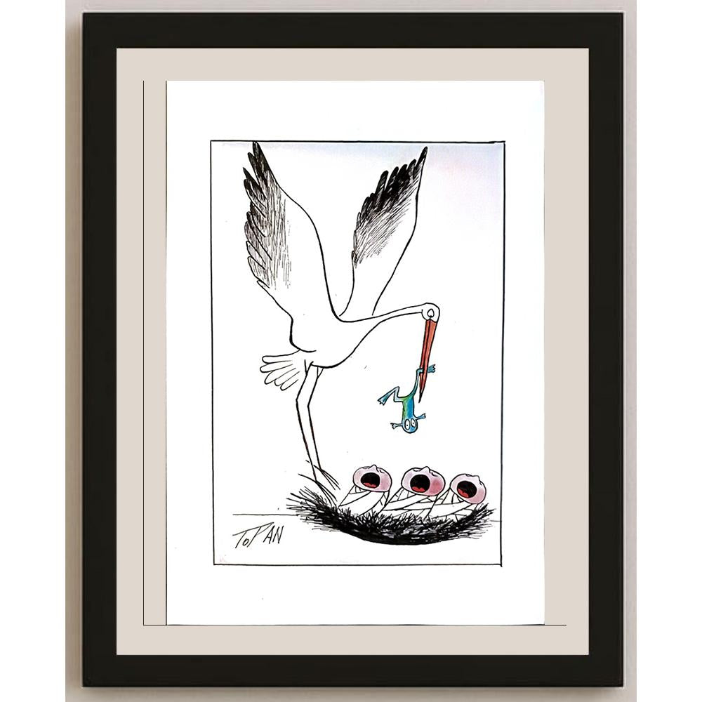 Cristian Topan 29x21cm Orijinal Karikatür BOD06719