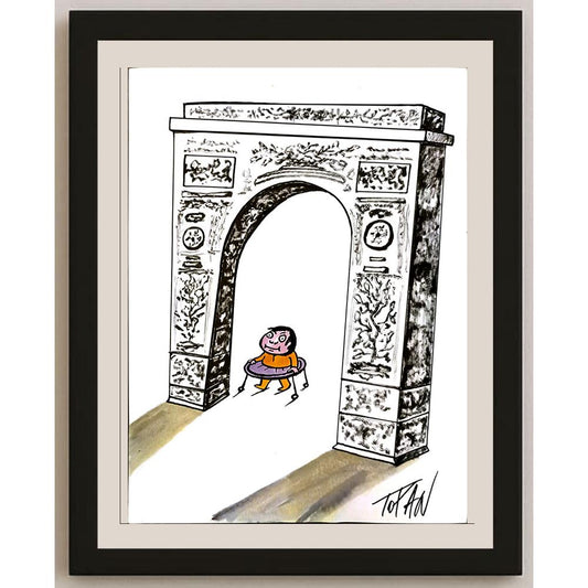 Cristian Topan 29x21cm Orijinal Karikatür BOD06720