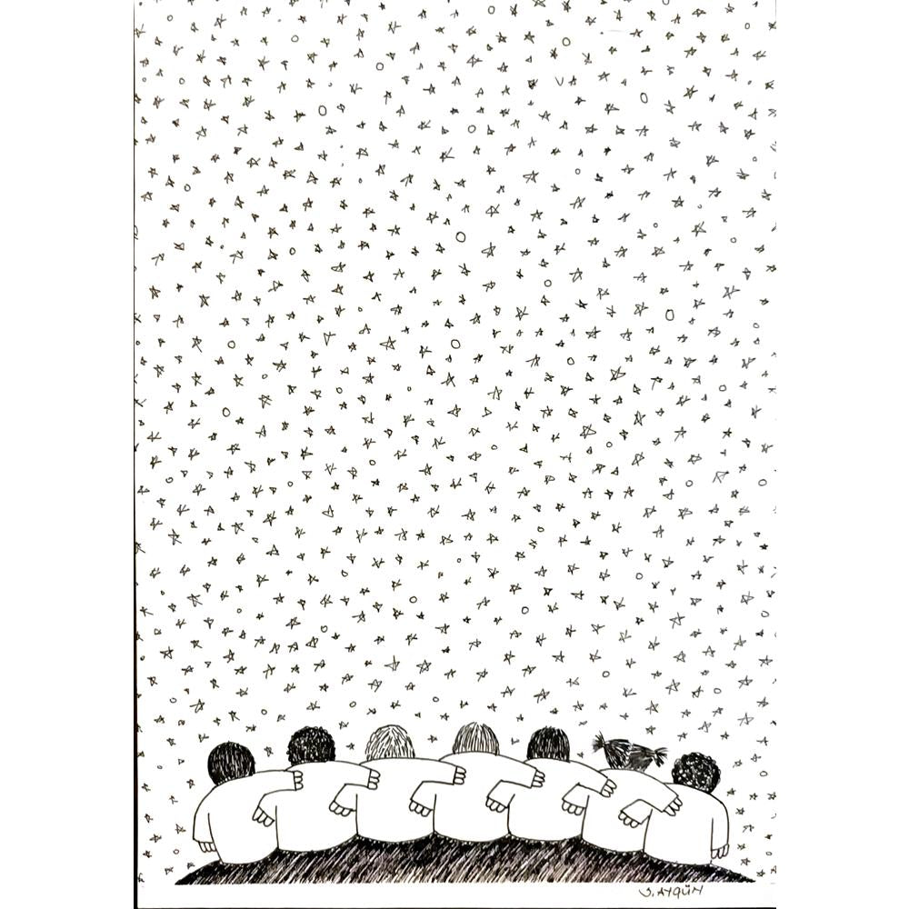 Sadettin Aygün 29x21cm Orijinal Karikatür BOD06725