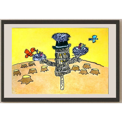 Yang Kexin 29x21cm Orijinal Karikatür BOD06731