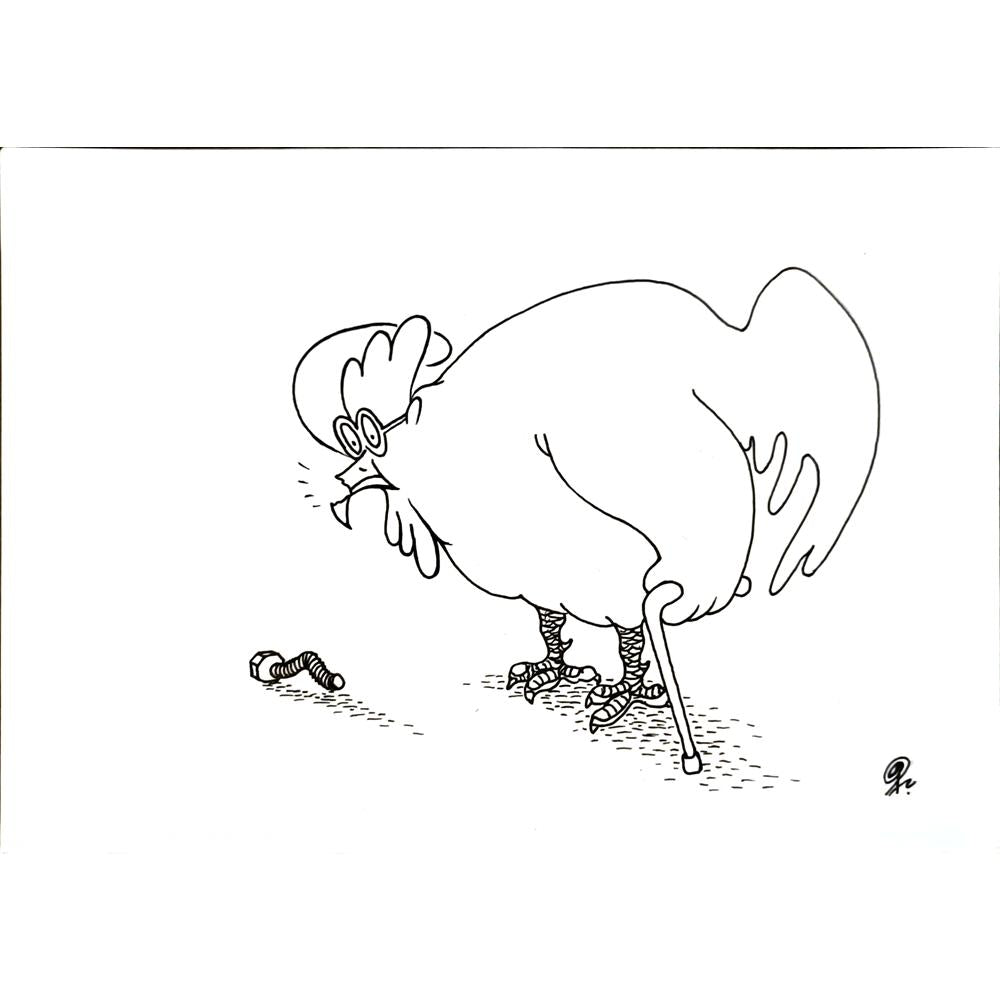 Ba Bilig 29x21cm Orijinal Karikatür BOD06735