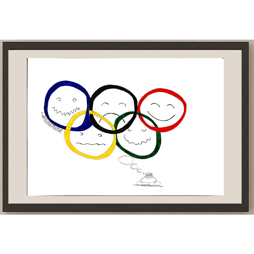 Hamed Molei Mehr 29x21cm Orijinal Karikatür BOD06739