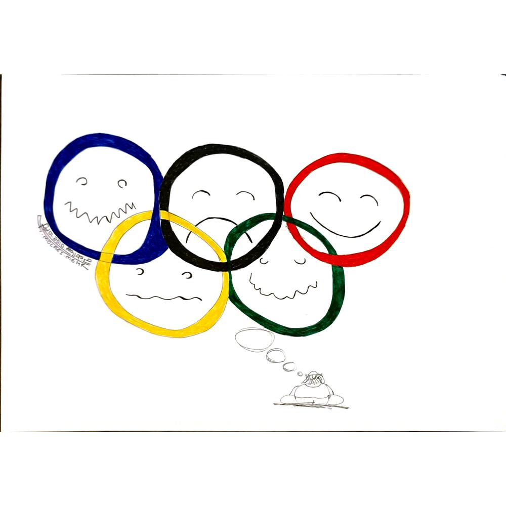 Hamed Molei Mehr 29x21cm Orijinal Karikatür BOD06739