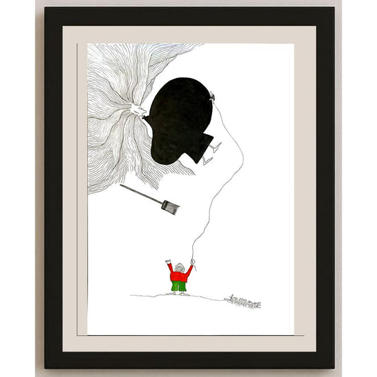 Hamed Molei Mehr 29x21cm Orijinal Karikatür BOD06740