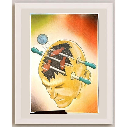 Ümit Müfit Dinçay 29x21cm Orijinal Karikatür BOD06742