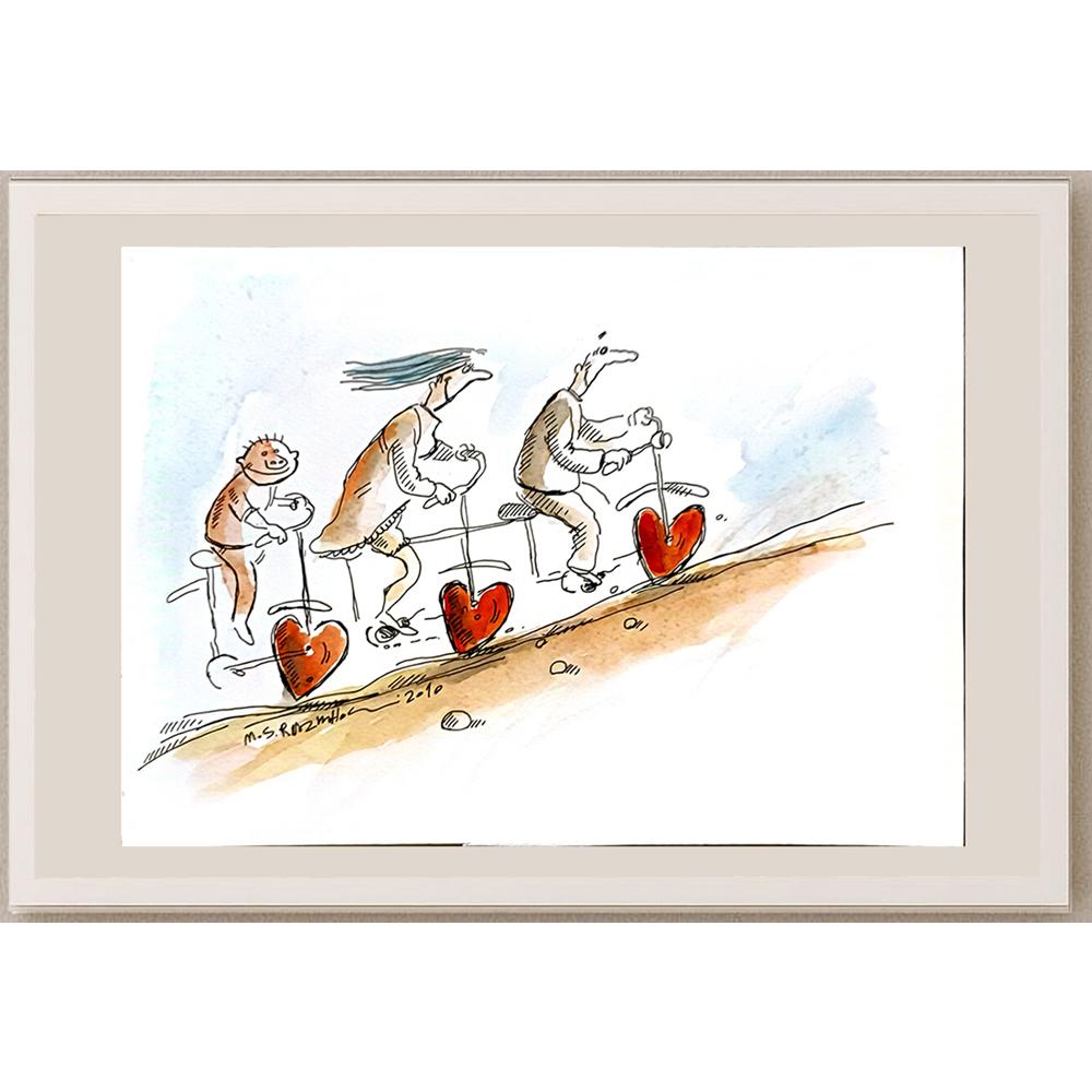 Mohammad Saleh Razm Hosseini 29x21cm Orijinal Karikatür BOD06746