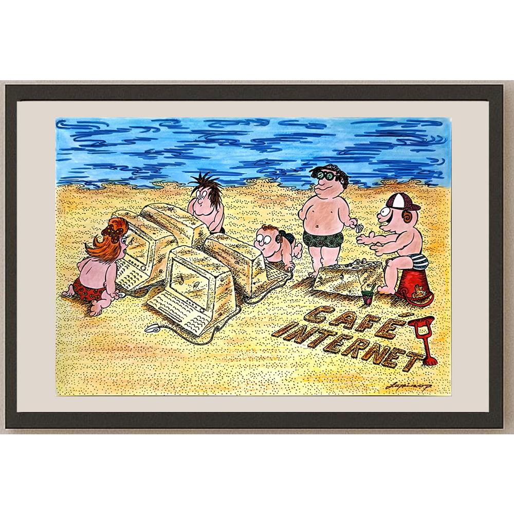 Marian Lupu 29x21cm Orijinal Karikatür BOD06748