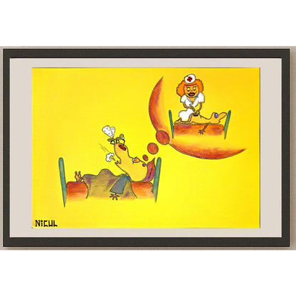 Lupu Nicolae 29x21cm Orijinal Karikatür BOD06749