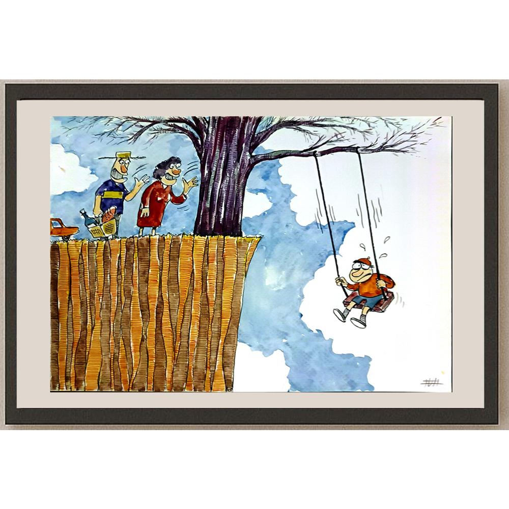 Mohsen Zarifian 29x21cm Orijinal Karikatür BOD06755