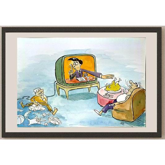 Mohsen Zarifian 29x21cm Orijinal Karikatür BOD06758