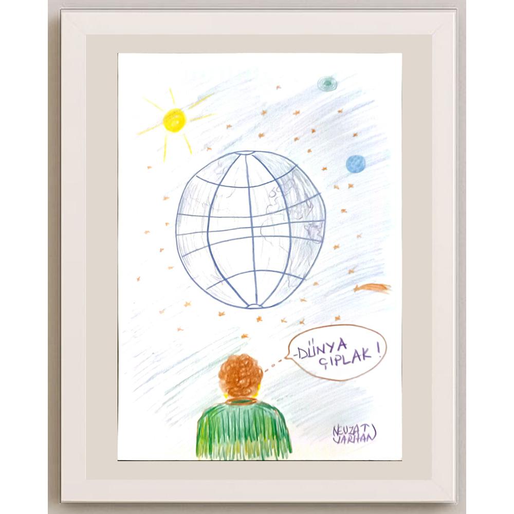 Nevzat Varhan 29x21cm Orijinal Karikatür BOD06761