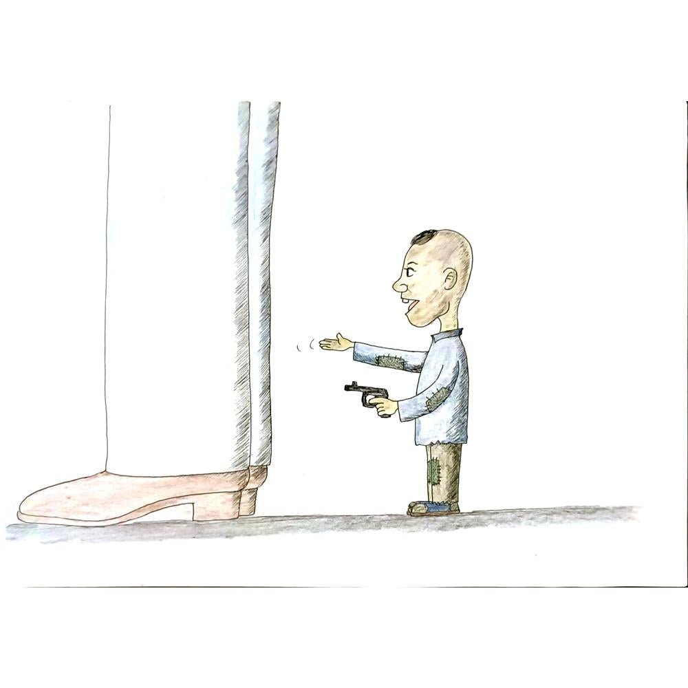 Jia Rui Jun 29x21cm Orijinal Karikatür BOD06764