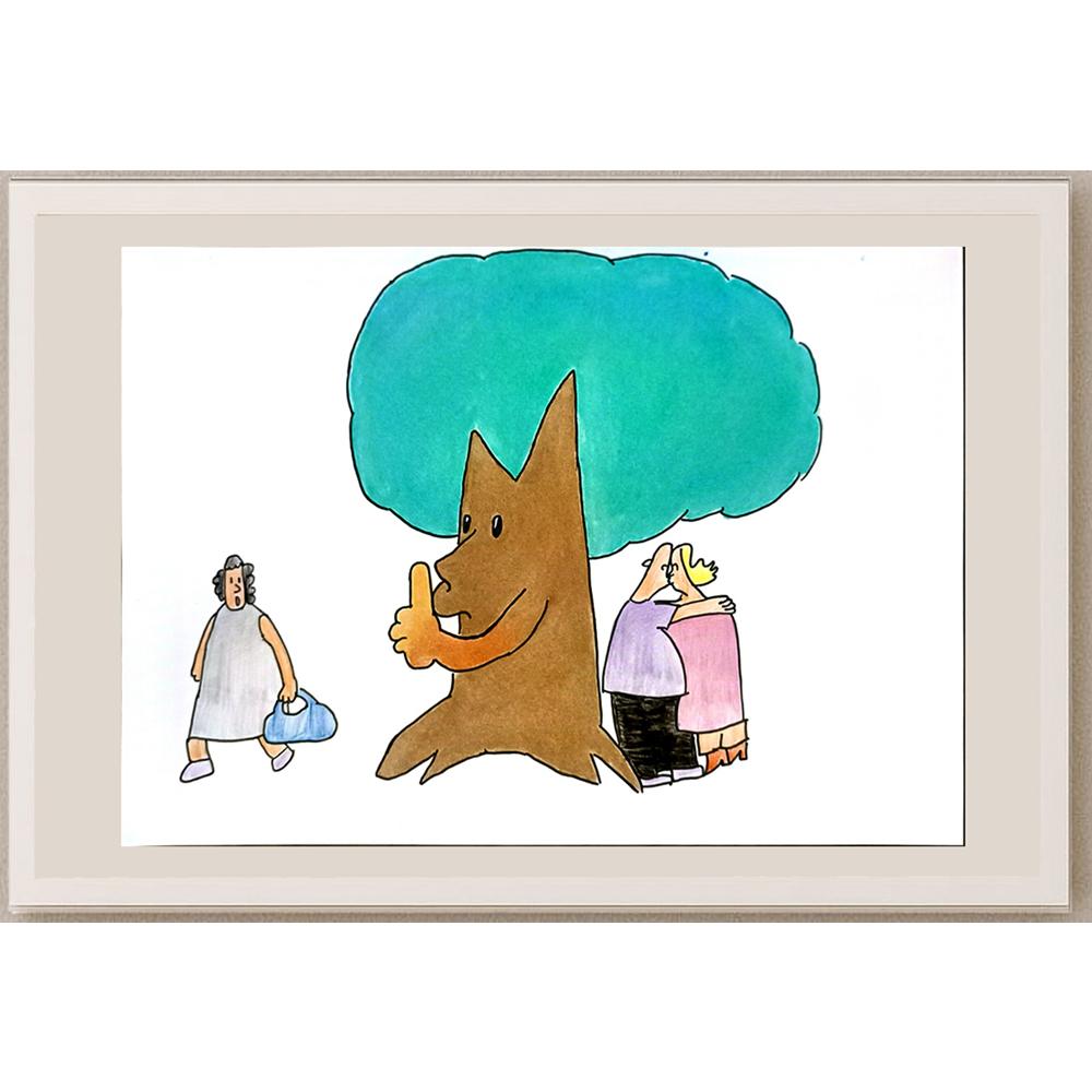 Hao Kai 29x21cm Orijinal Karikatür BOD06776