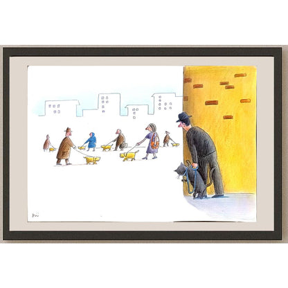 Masoud Ziaei Zardkhashosei 29x21cm Orijinal Karikatür BOD06779