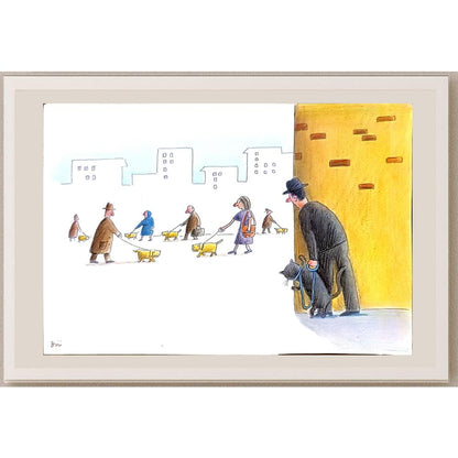Masoud Ziaei Zardkhashosei 29x21cm Orijinal Karikatür BOD06779