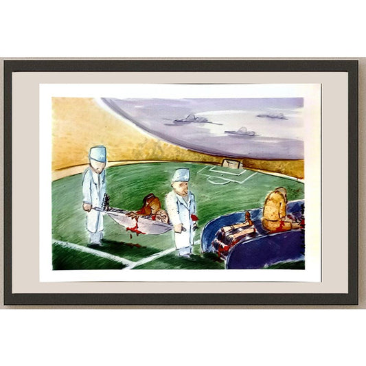 Amin Roshanpour 29x21cm Orijinal Karikatür BOD06780