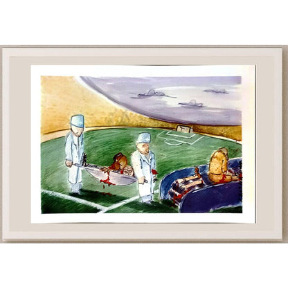 Amin Roshanpour 29x21cm Orijinal Karikatür BOD06780