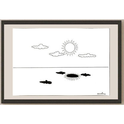 Amin Roshanpour 29x21cm Orijinal Karikatür BOD06781