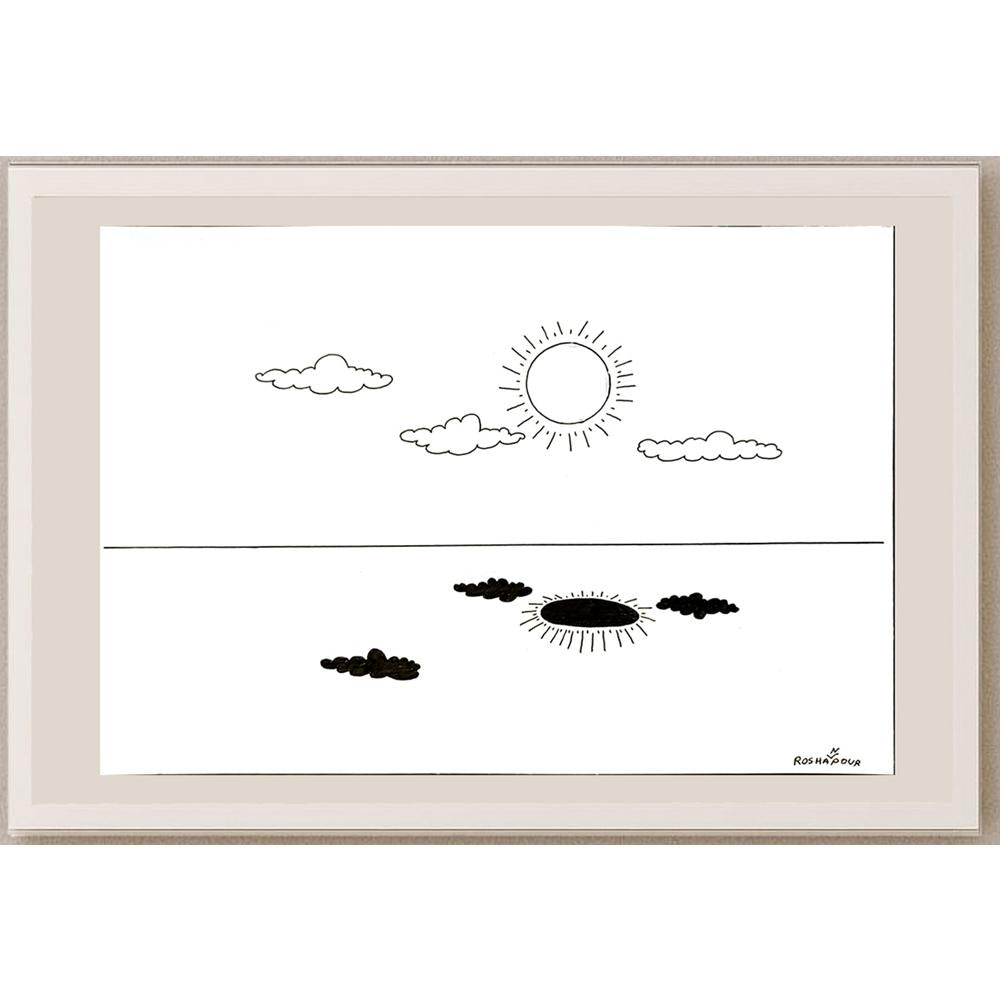 Amin Roshanpour 29x21cm Orijinal Karikatür BOD06781