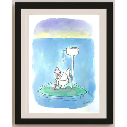 Shahin Kalantary 29x21cm Orijinal Karikatür BOD06784