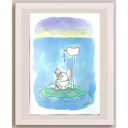 Shahin Kalantary 29x21cm Orijinal Karikatür BOD06784