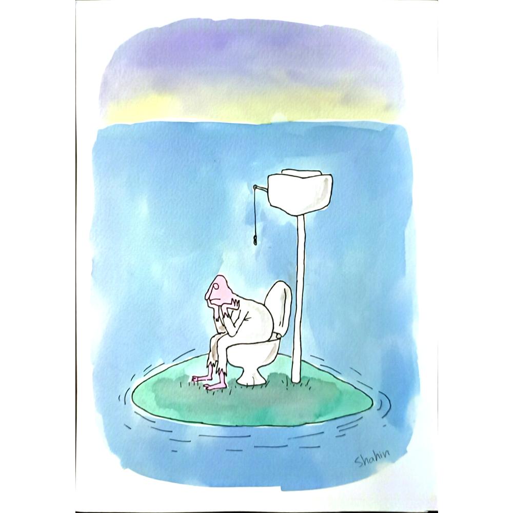 Shahin Kalantary 29x21cm Orijinal Karikatür BOD06784