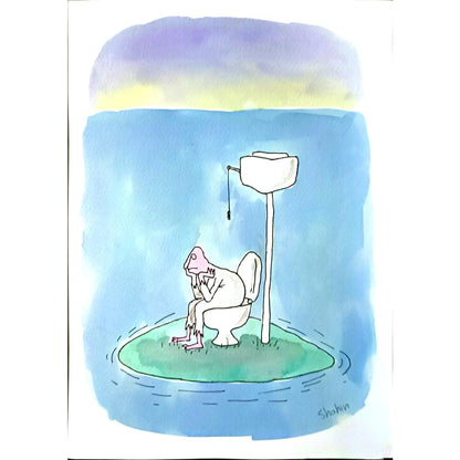 Shahin Kalantary 29x21cm Orijinal Karikatür BOD06784