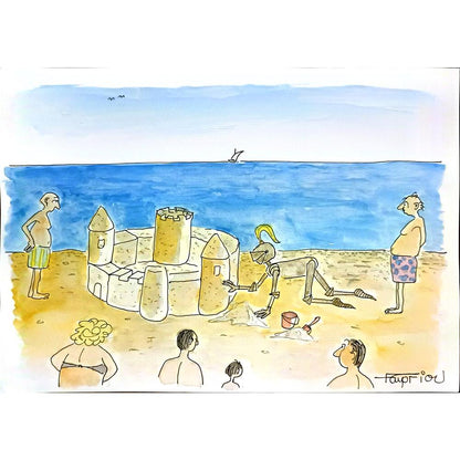 Grigoris Georgiou 29x21cm Orijinal Karikatür BOD06787