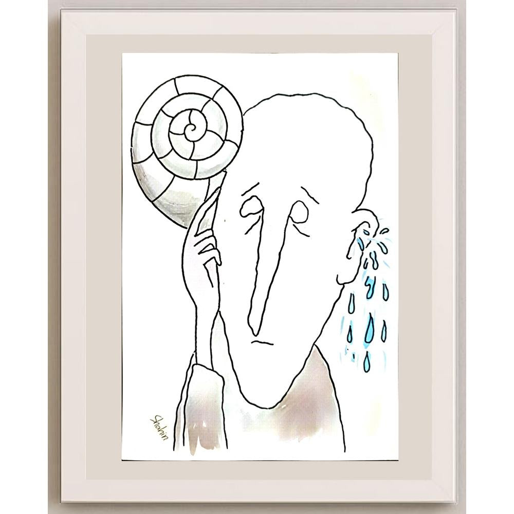 Shahin Kalantary 29x21cm Orijinal Karikatür BOD06788