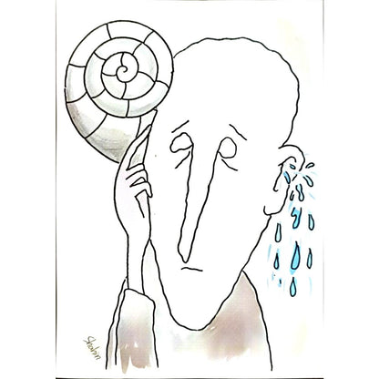 Shahin Kalantary 29x21cm Orijinal Karikatür BOD06788