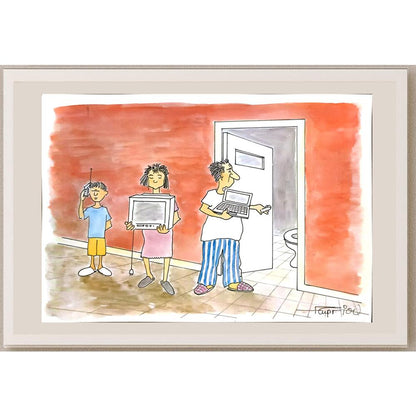 Grigoris Georgiou 29x21cm Orijinal Karikatür BOD06789