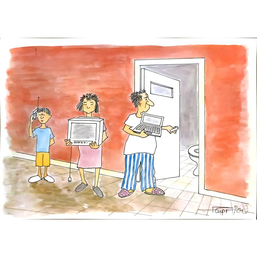 Grigoris Georgiou 29x21cm Orijinal Karikatür BOD06789
