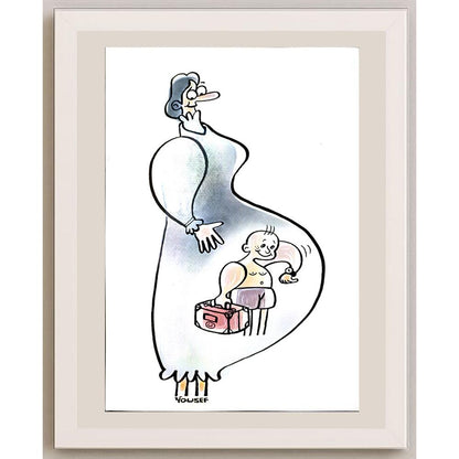 Seyed Yousef Rahimi 29x21cm Orijinal Karikatür BOD06790