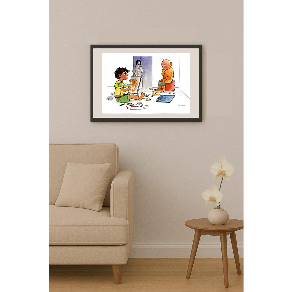 Biswal 29x21cm Orijinal Karikatür BOD06791