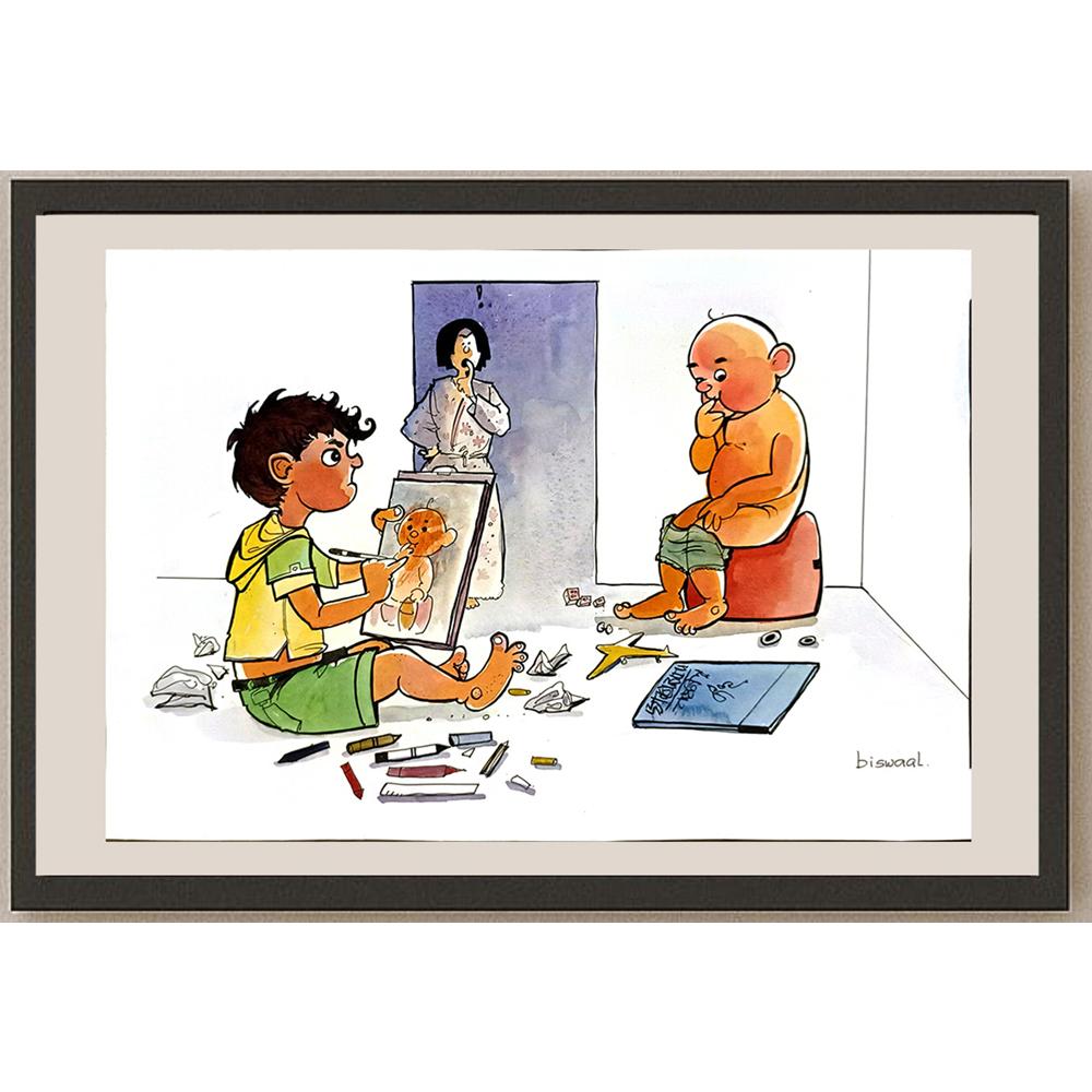 Biswal 29x21cm Orijinal Karikatür BOD06791