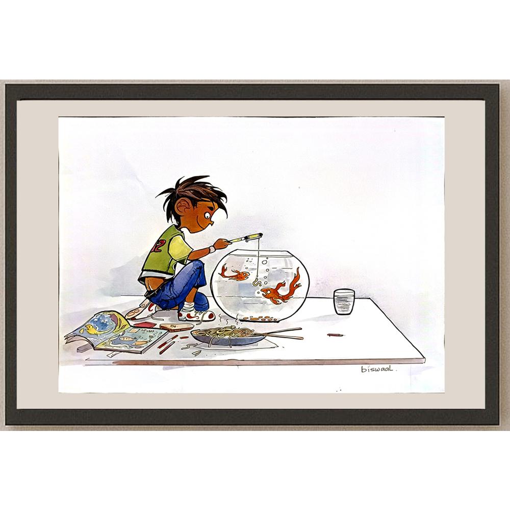 Biswal 29x21cm Orijinal Karikatür BOD06792