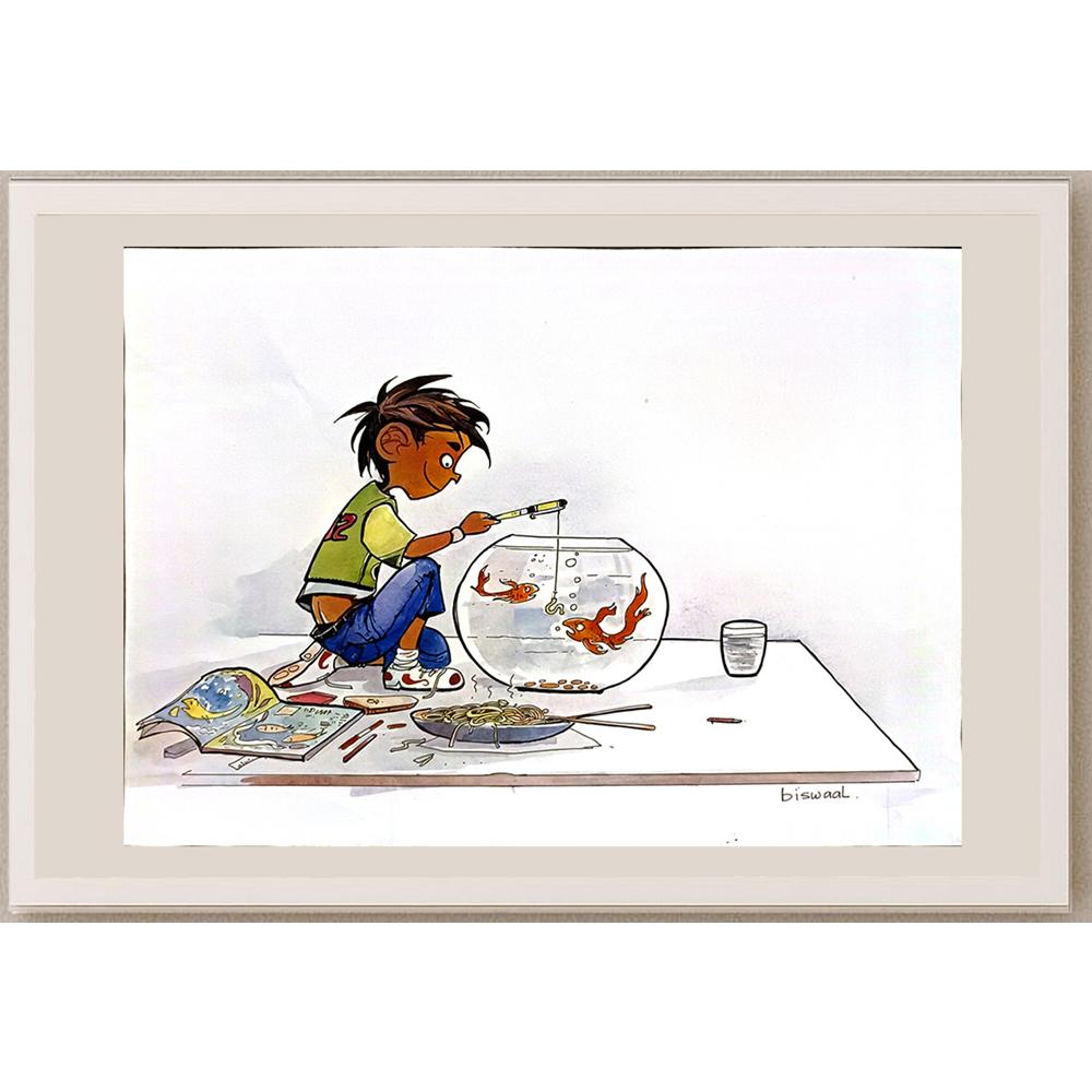 Biswal 29x21cm Orijinal Karikatür BOD06792