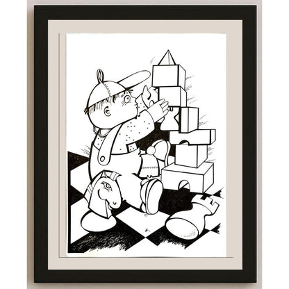 Darina Klickoval 29x21cm Orijinal Karikatür BOD06793