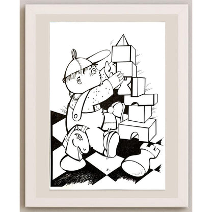 Darina Klickoval 29x21cm Orijinal Karikatür BOD06793