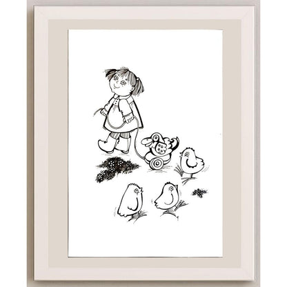 Darina Klickoval 29x21cm Orijinal Karikatür BOD06795
