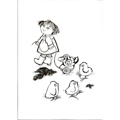 Darina Klickoval 29x21cm Orijinal Karikatür BOD06795