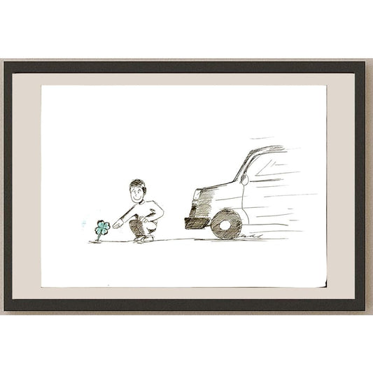 Uros Maksimovic 29x21cm Orijinal Karikatür BOD06808