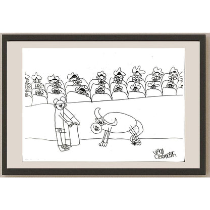 Uros Stefanovic 29x21cm Orijinal Karikatür BOD06809