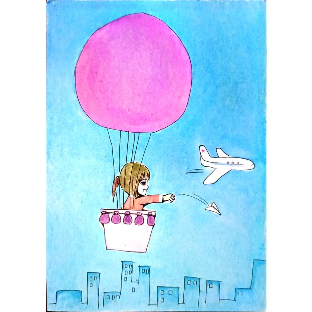 Chen Xiaoan 29x21cm Orijinal Karikatür BOD06813