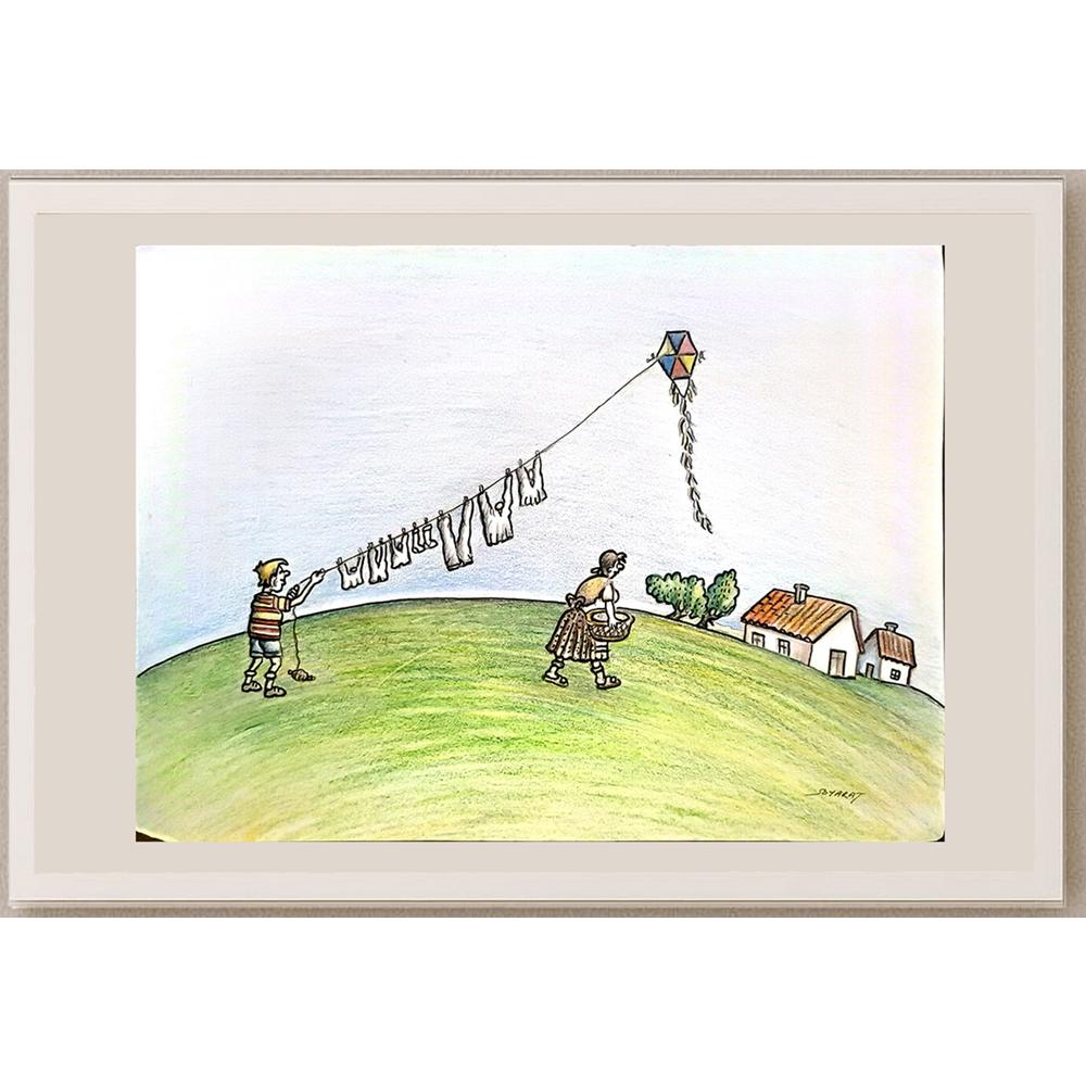 Faruk Soyarat 29x21cm Orijinal Karikatür BOD06814