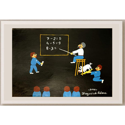 Koguciuk Adam Marian 29x21cm Orijinal Karikatür BOD06815