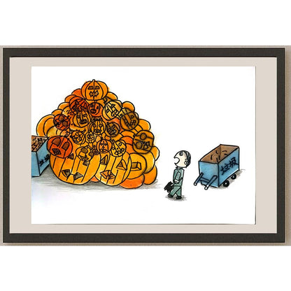 Zhao Boxi 29x21cm Orijinal Karikatür BOD06816