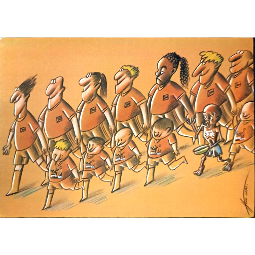 Xiao Qiang Hou 29x21cm Orijinal Karikatür BOD06819